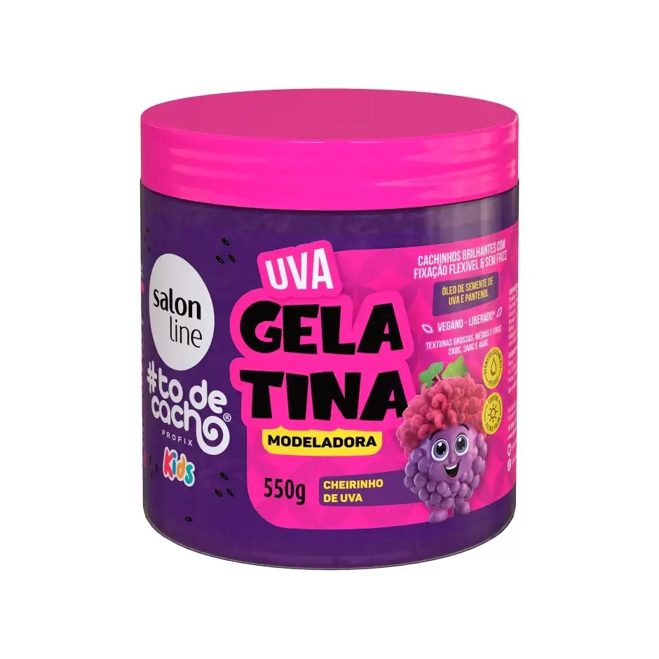 #Todecacho - Gelatina Ativadora Kids Uva 550g - Salon Line