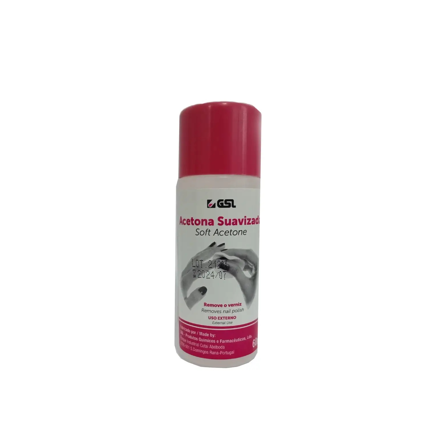 Acetona Suavizada 60ml