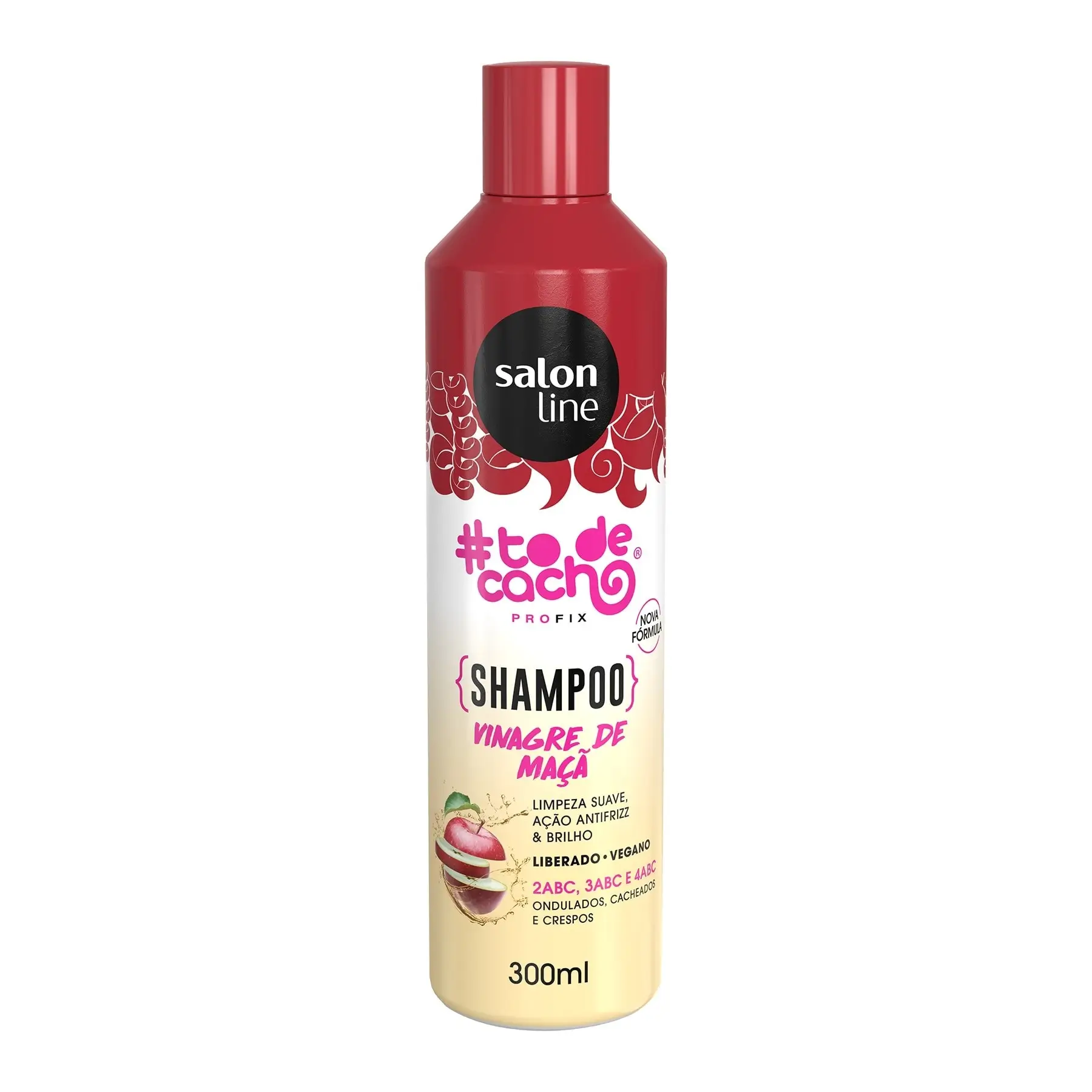 #TODECACHOS Shampoo Vinagre De Maçã 300ml - Salon Line