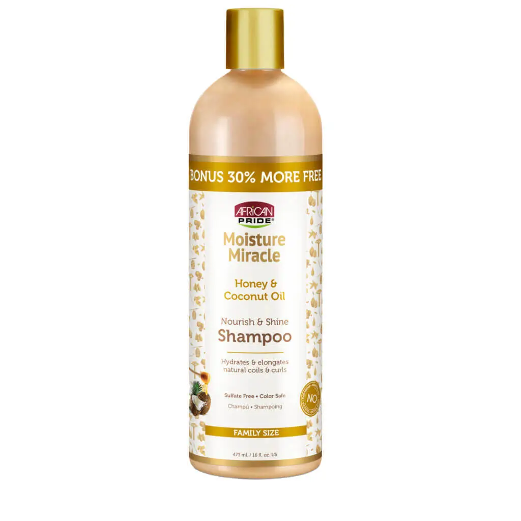 AFRICAN PRIDE SHAMPOO DE MEL E ÓLEO DE COCO 473ML 16OZ