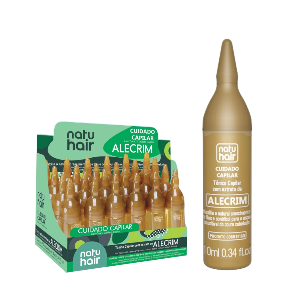 Ampolas De Alecrim 10ML - Natu Hair (1 Unidade)