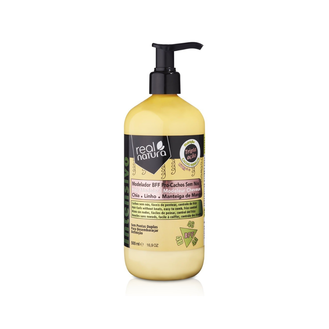 Modelador Bff Pro Cachos Sem Nós 500ml Real Natura