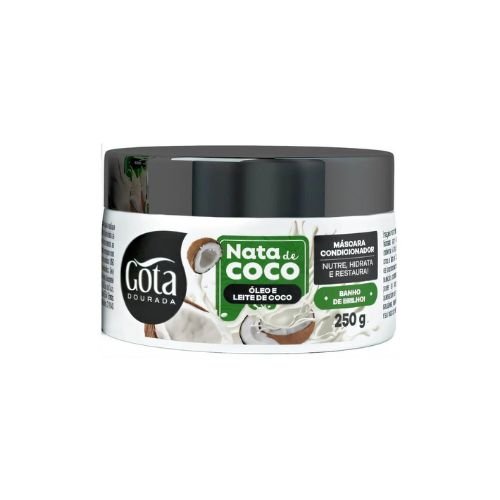 Máscara Nata de Coco 250G - Gota Dourada