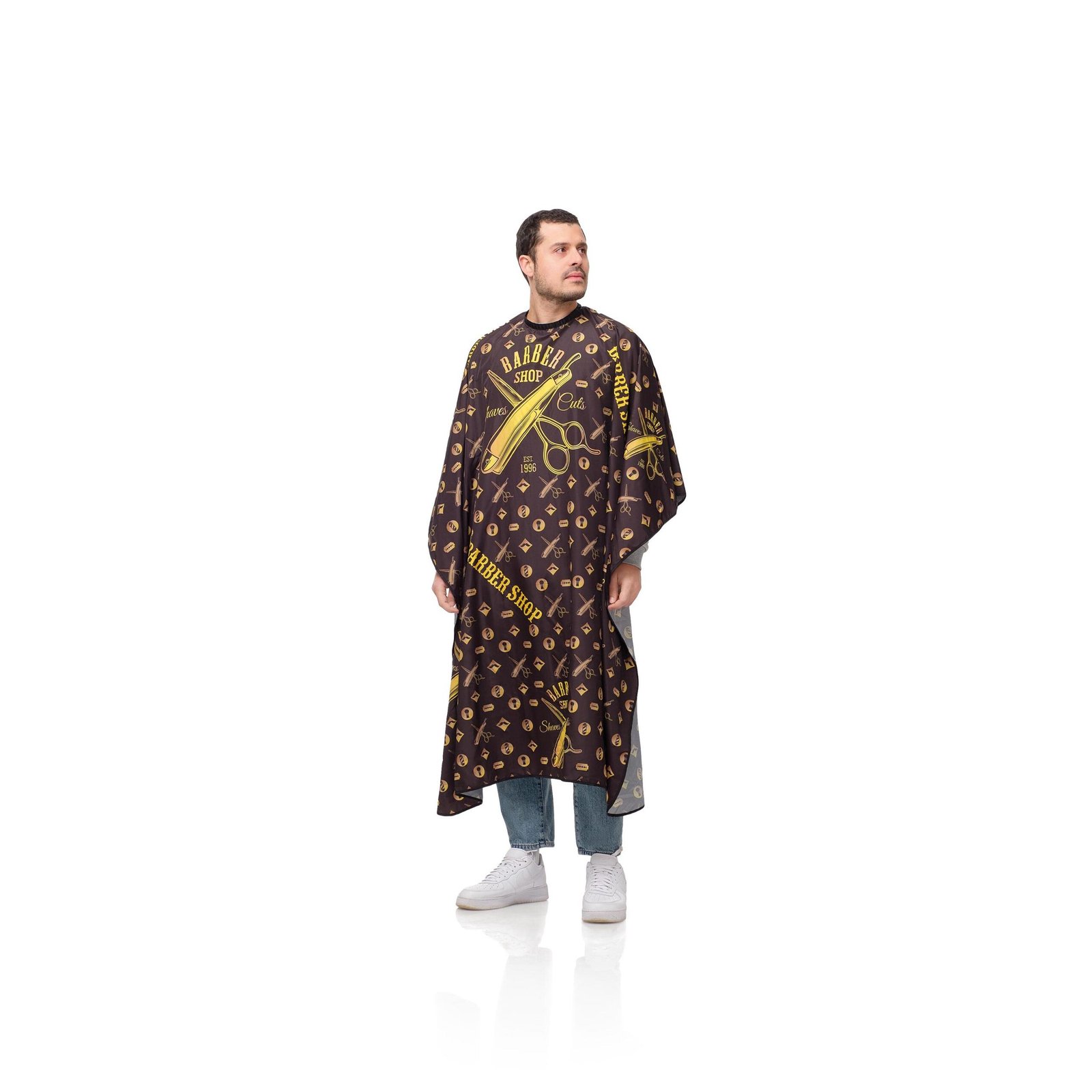 Capa De Corte De Barbeiro Black London Xl Grande