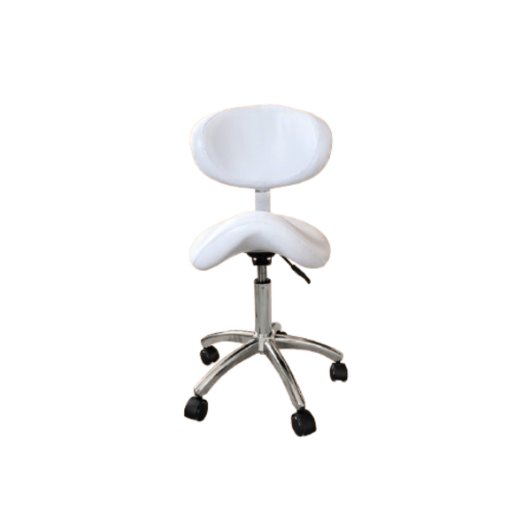 Cadeira De Sela Com Encosto - Branco
