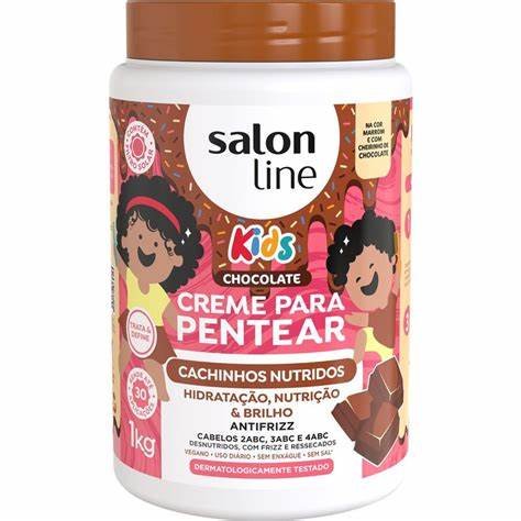 Creme para Pentear Uva Kids Cachinhos Brilhantes 1kg - Salon Line