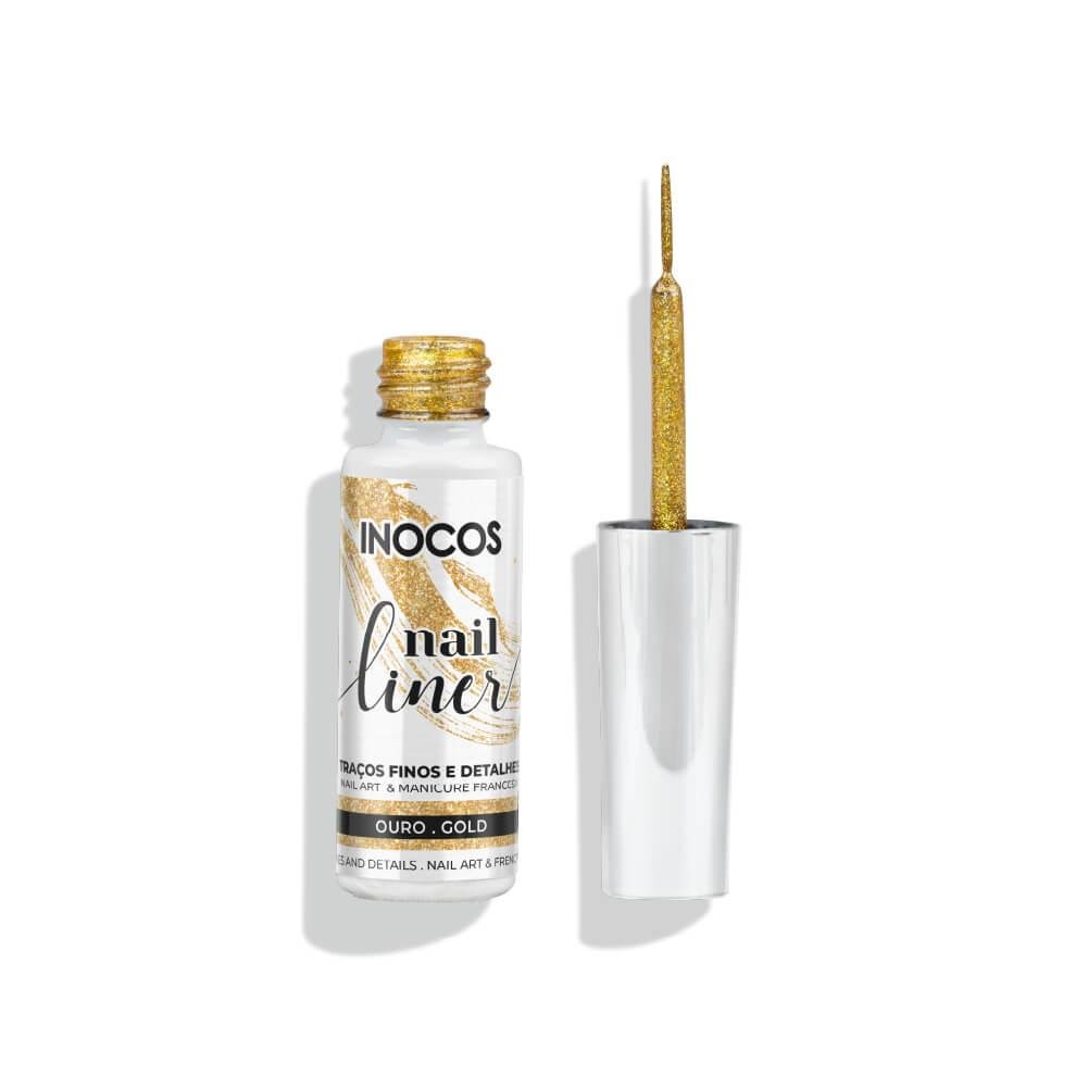 Nail Liner Ouro 8Ml - Inocos