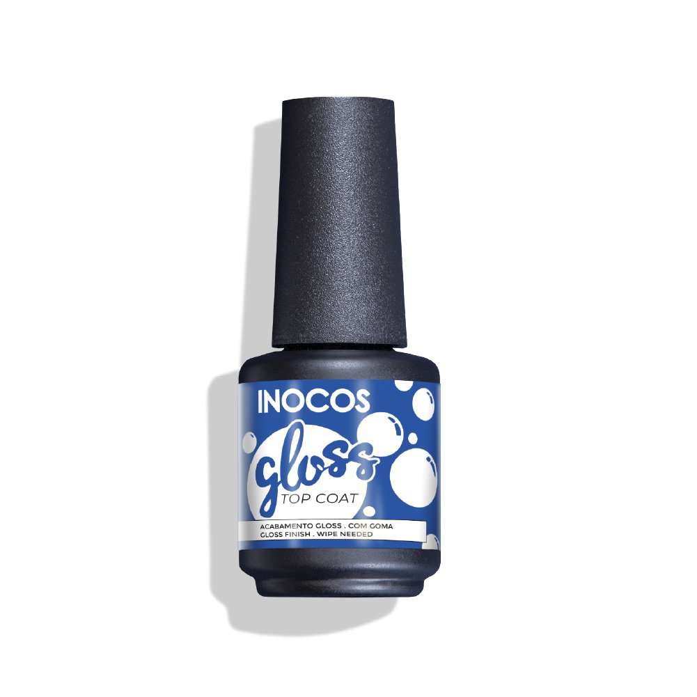 Top Coat Extra Gloss Verniz Gel 15ml Inocos