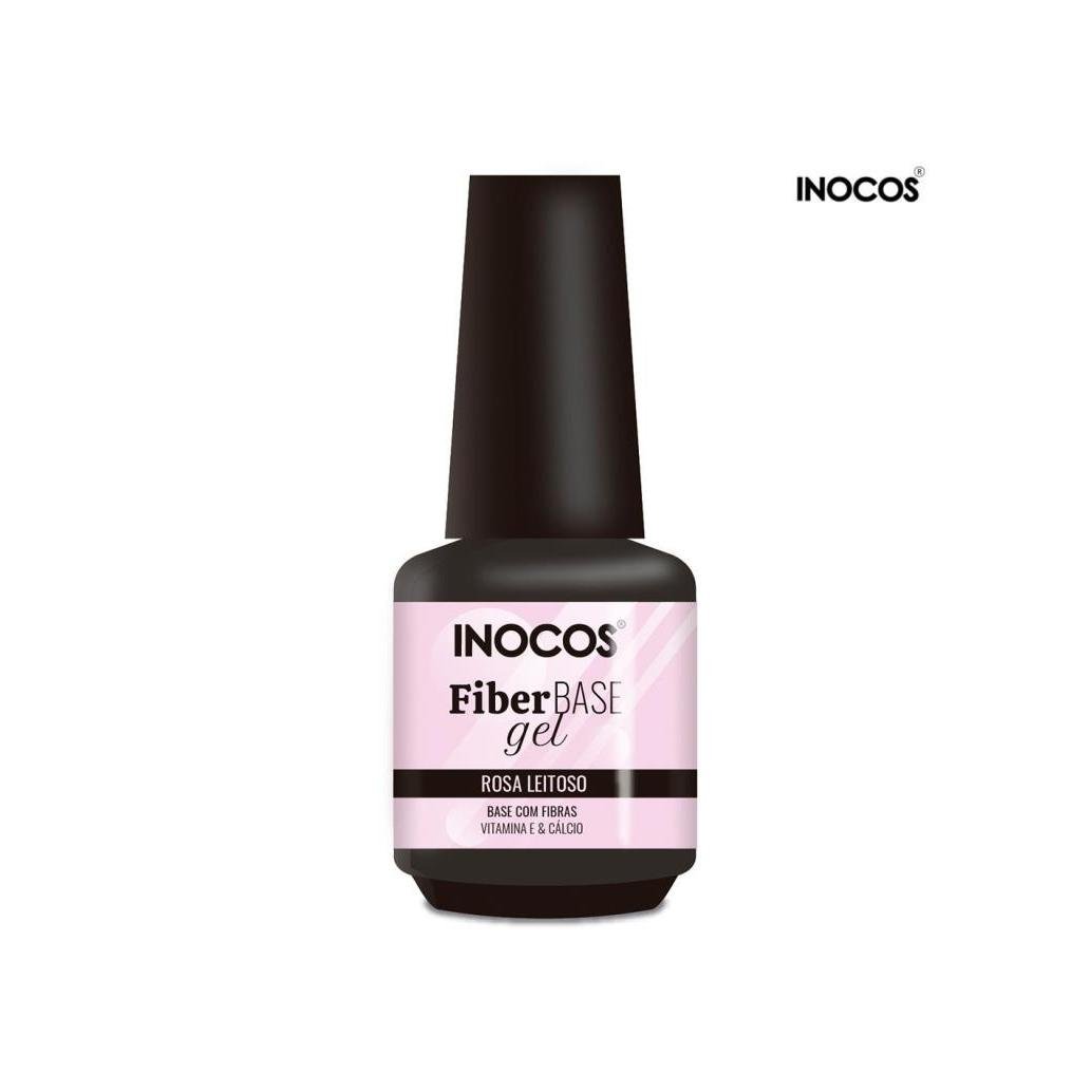 Base Fiber Gel Rosa Leitoso 15Ml Inocos