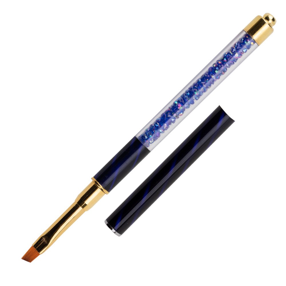 Pincel De Gel Illusion Line Com Zircões, Angular Nº6/8Mm