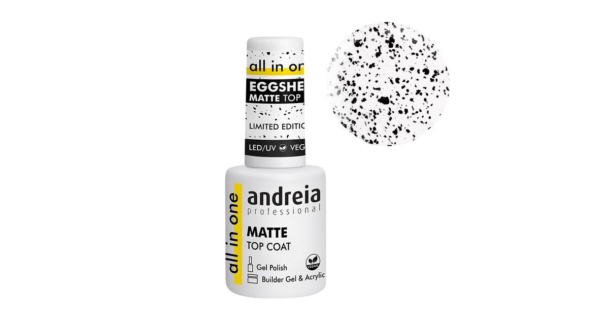Top Coat Eggshell Matte All In One 10,5ml Andreia