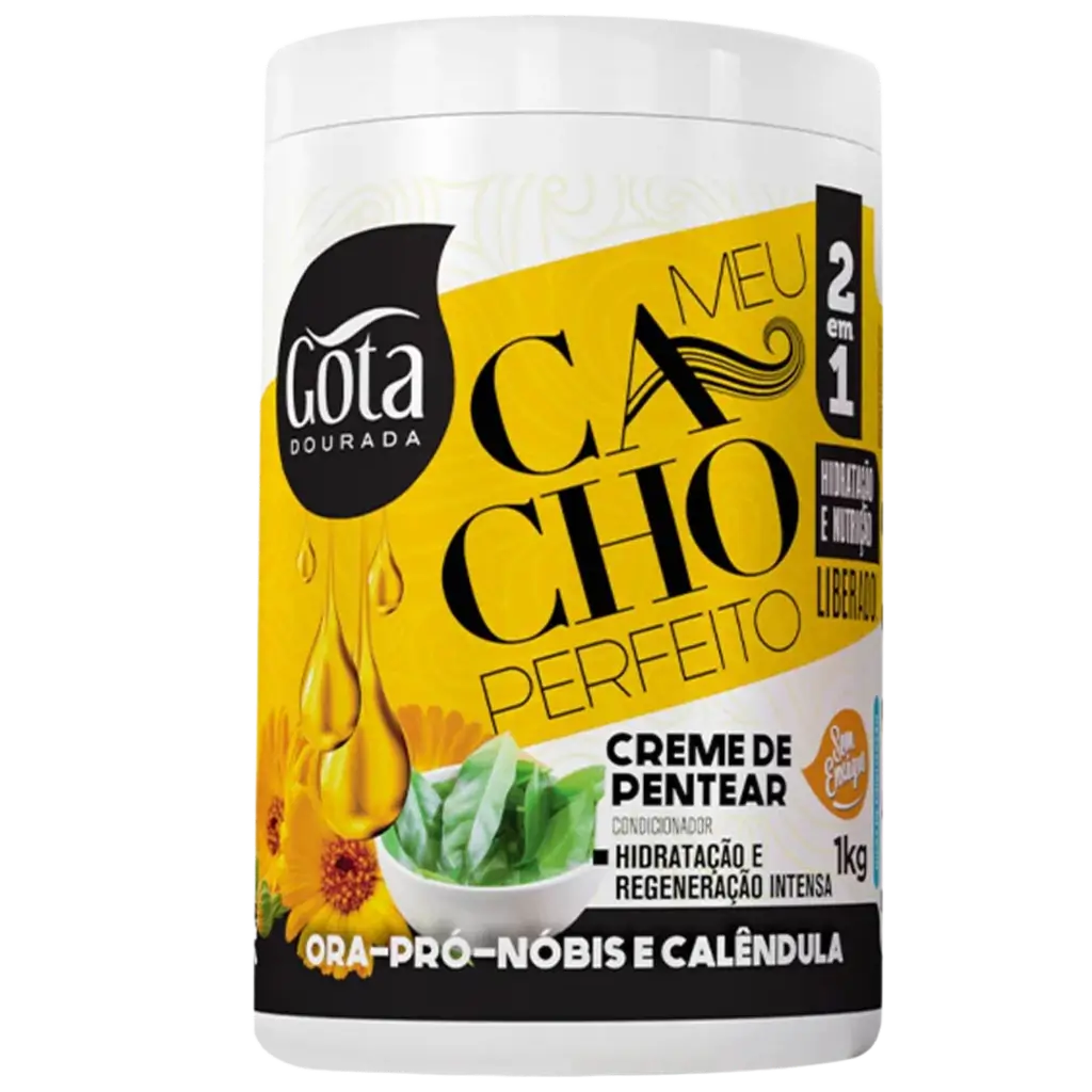 CREME DE PENTEAR MEU CACHO PERFEIRTO CONDICIONADOR 2 IN 1 ORA-PRO-NOBIS E CALENDULA 1KG