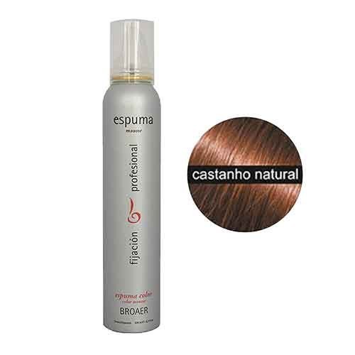 Espuma Cor Castanho Natural 200 Ml - Broaer