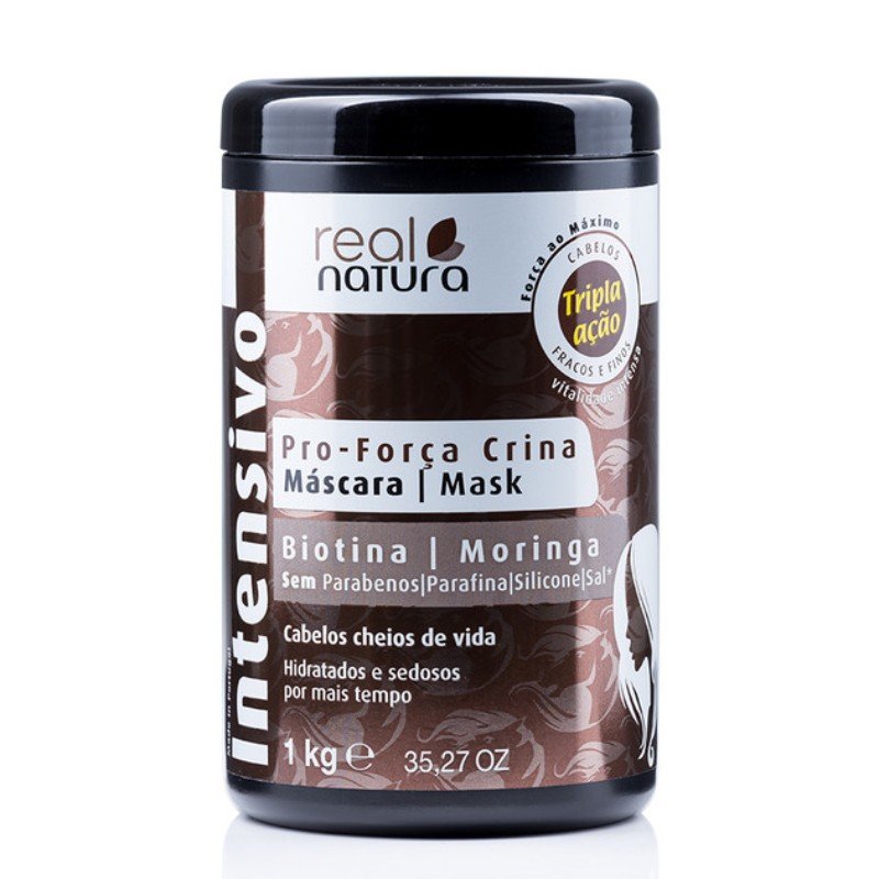 Máscara Pro Força Crina 1kg Real Natura