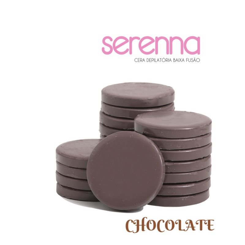 Cera Depilatória Em Discos Chocolate 1Kg - Serenna