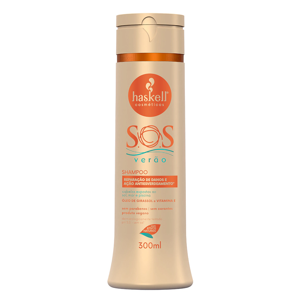 Shampoo Pós Sol Sos Verão 300Ml - Haskell