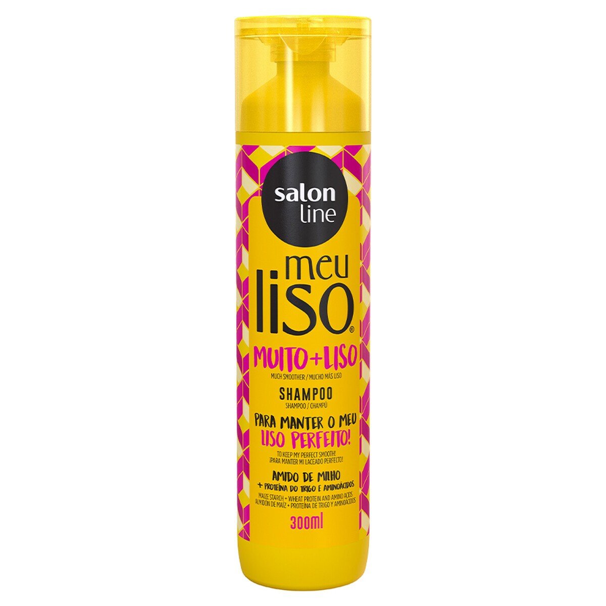 Shampoo Meu Liso Muito+Liso Amido De Milho Salon Line 300Ml
