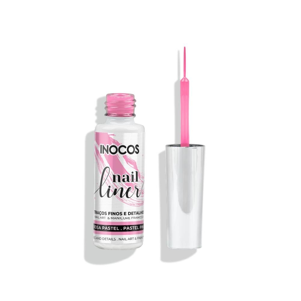 Nail Liner Rosa Pastel Inocos 8Ml