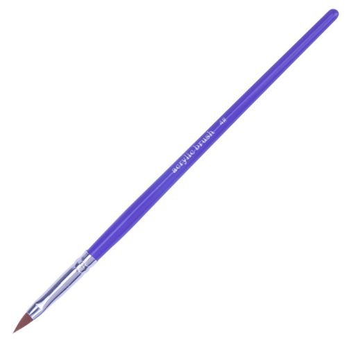 Pincel Para Nail Art Tº 4 Roxo Comprimento De Cerdas 10 Mm