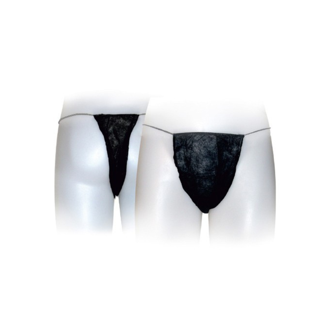 Tanga Descartável Preta 50Un