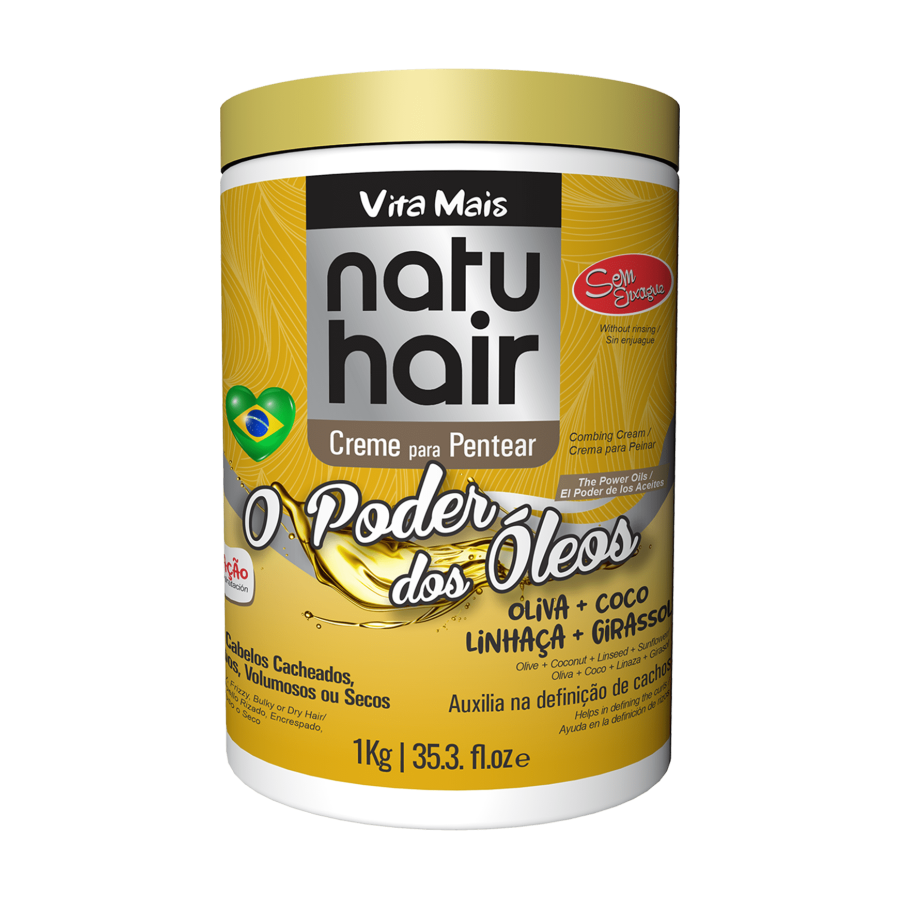 Creme Para Pentear O Poder Dos Oleos 1Kg - Natuhair