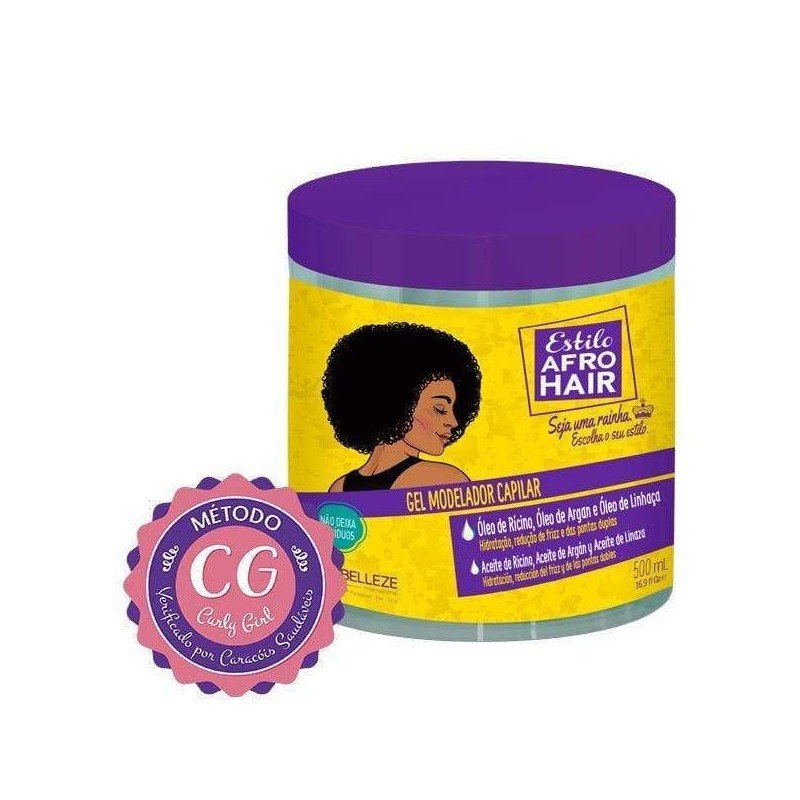 Gel Modelador Capilar Estilo Afro Hair 500Ml - Novex