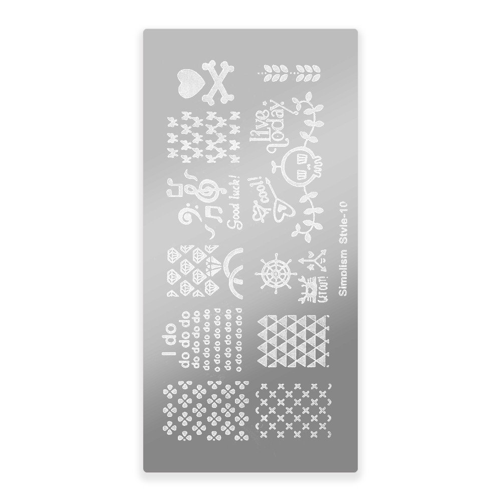 Placa Para Carimbos Simplism Style Nº10