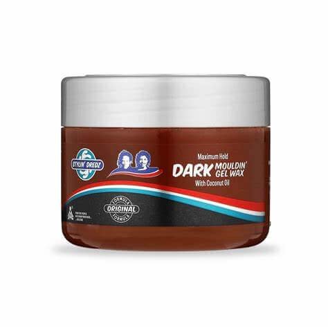 Stylin Dredz Gel Escuro Para Rastas Com Oleo De Coco Fixacao Forte 250Ml