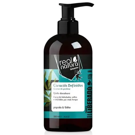 Creme De Pentear Caracóis Definidos 500Ml Real Natura