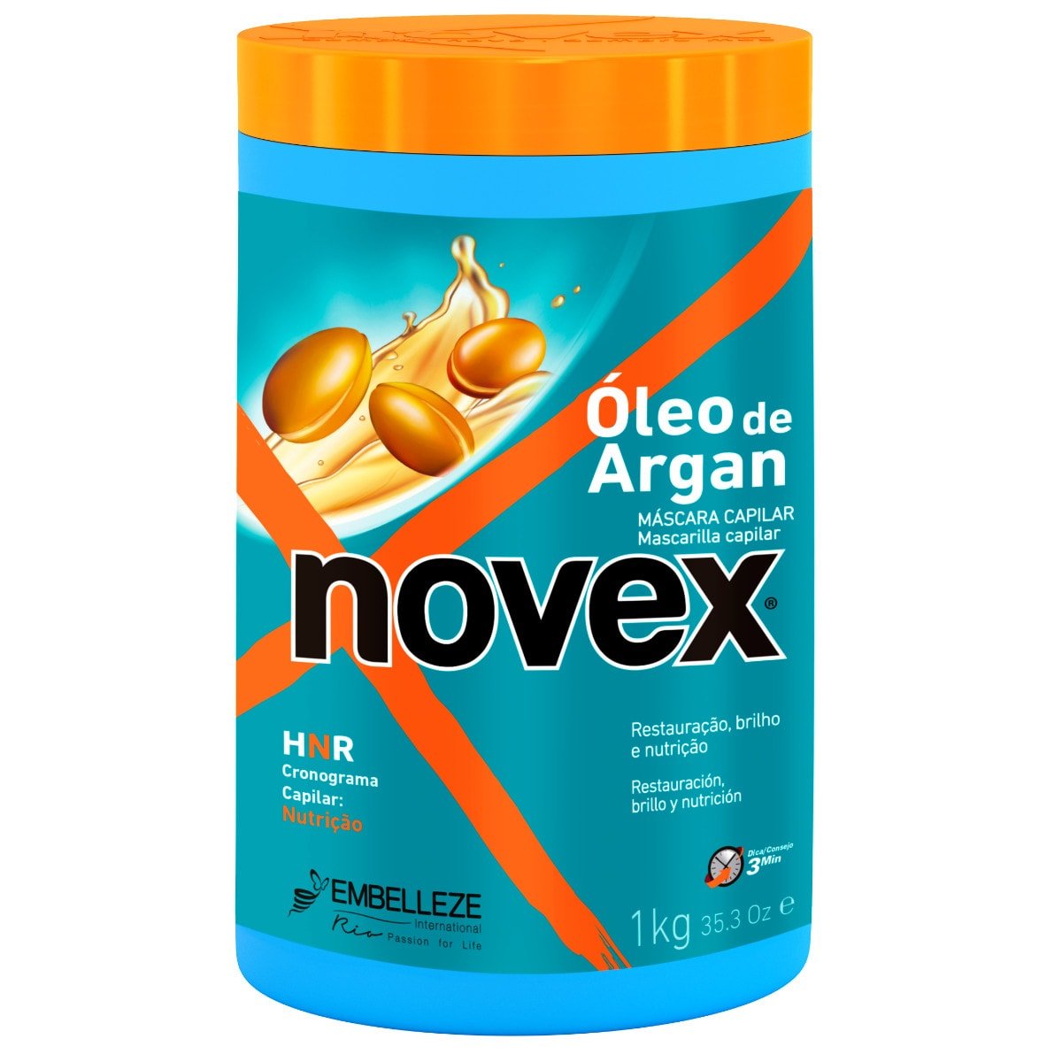 Máscara Óleo De Argan Novex