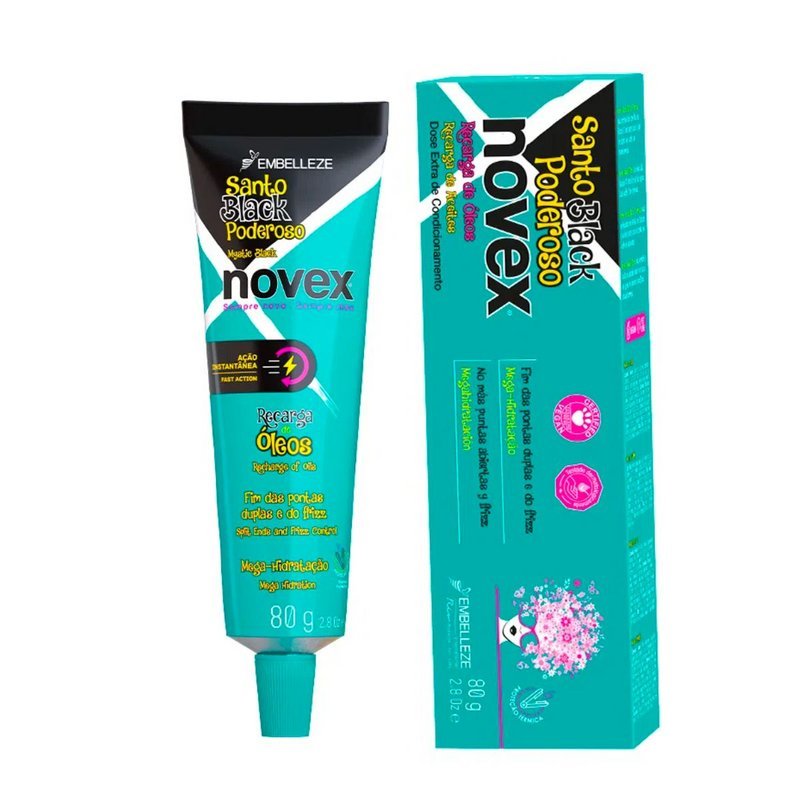 Novex Recarga De Oleos Santo Black Poderoso