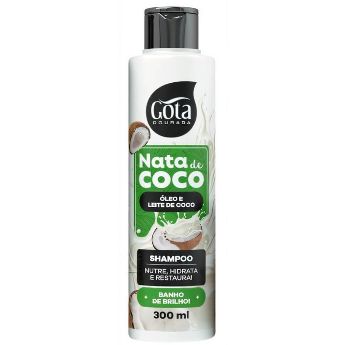 Shampoo Nata De Coco 300Ml - Gota Dourada