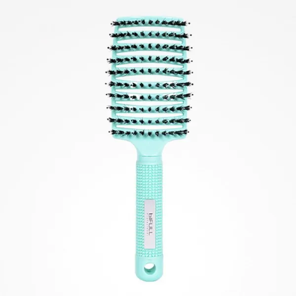 Escova Esqueleto Verde De Pêlo De Javali E Nylon