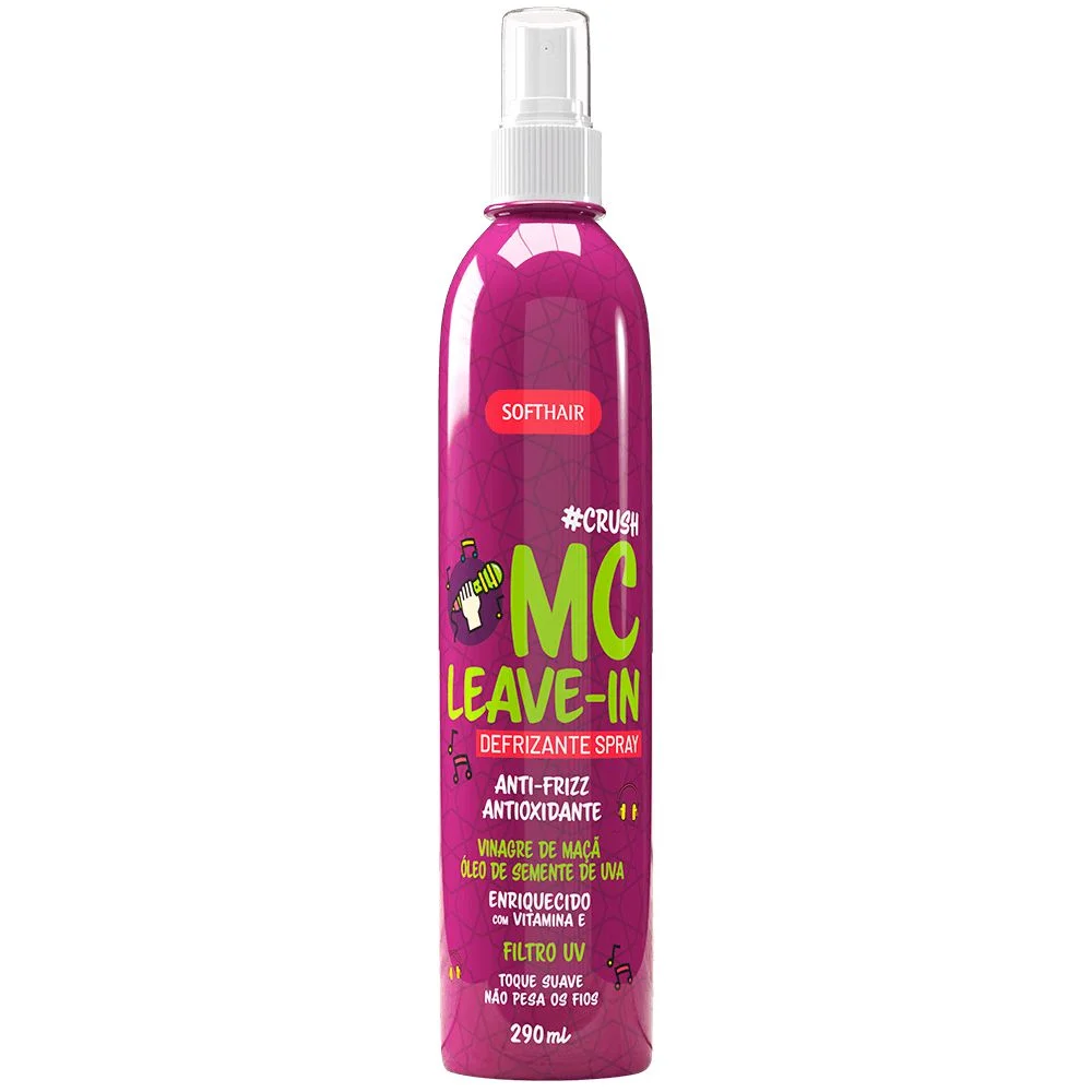 Leavin-in Vinagre de Maçã e Óleo de Semente de Uva 290ml - Softhair