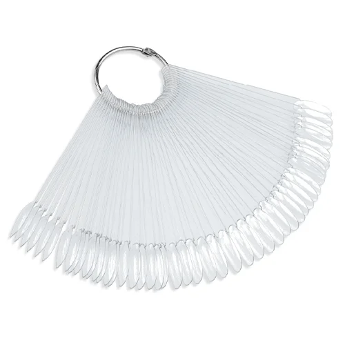 Mostruário De Unhas Transparente 50 Tips