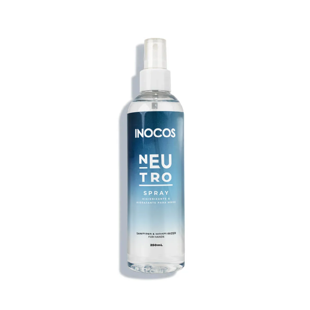 Spray Higienizante E Hidratante Para Mãos Neutro 250Ml - Inocos