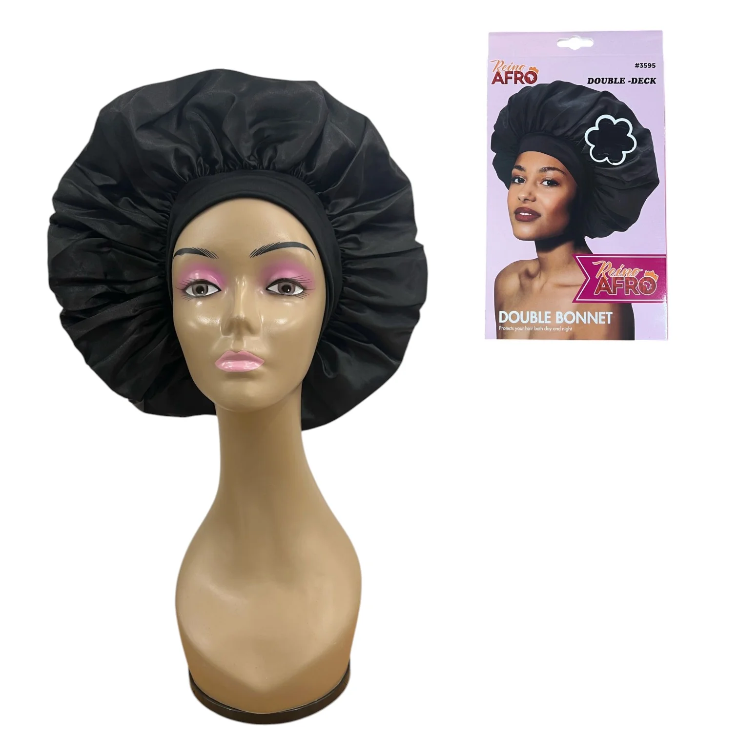 Touca De Cetim Double Bonnet