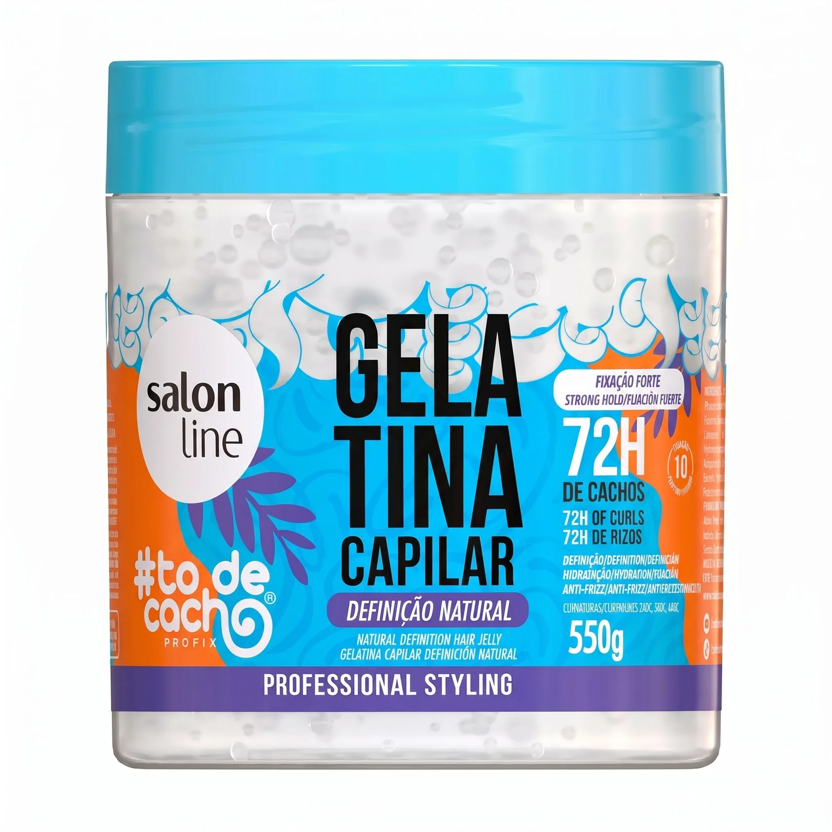 #TO DE CACHO - GELATINA DEFINIÇÃO NATURAL 550GR - SALON LINE