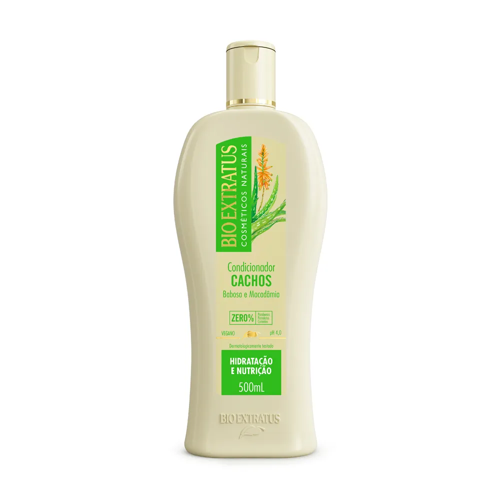Condicionador Cachos Babosa e Macadâmia 500gr - Bio Extratus
