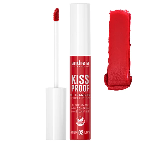 Kissproof Liquid Lipstick 02 Seductive Red - 8ml Andreia