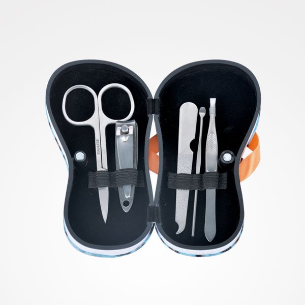 Kit Manicure 5 pçs Chinelo Leopardo -Bifull